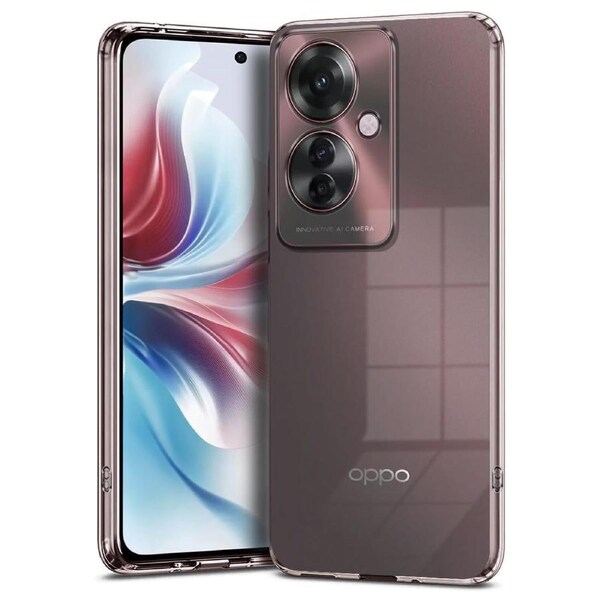 OPPO Reno11 F 5G Ultra Slim Crystal Clear Premium TPU Gel Back Case by MEZON – Shock Absorption, Wireless Charging Compatible (OPPO Reno11 F 5G, Gel)