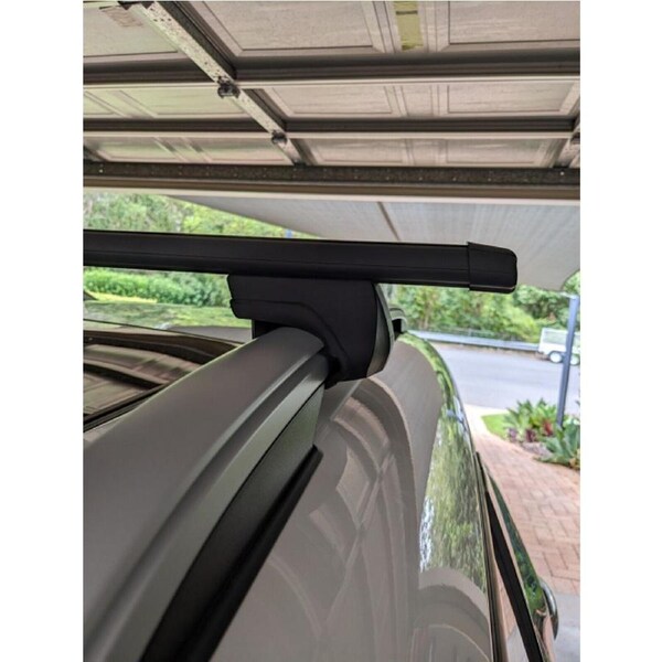 2xBLACK Roof racks for SsangYong STAVIC 2005 - 2015 CROSS BARS