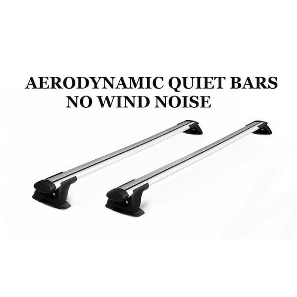 2x Roof Racks for Citroen C4 Hatch 2004-2010 AERODYNAMIC CROSS BARS