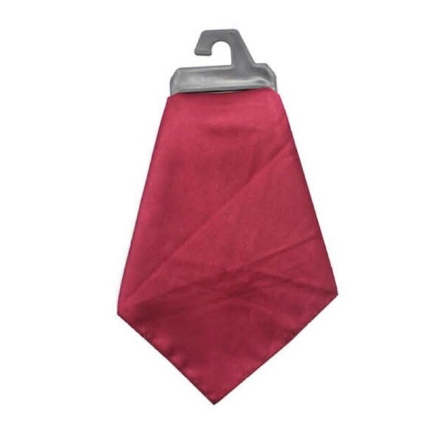 Mens POCKET SQUARE Party Silk Suit Handkerchief Kerchief Hanky Wedding - Burgundy