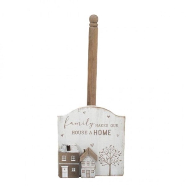 Country Wooden Family Paper Towel Holder Bx505 Freestanding