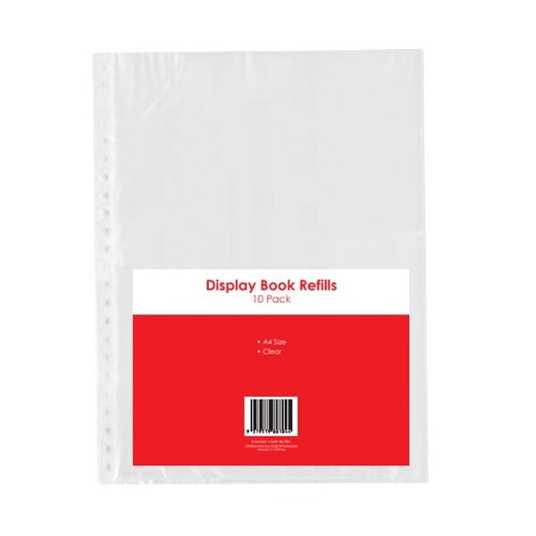 GNS Basic A4 Clear Display Book Refill (Pack of 10)