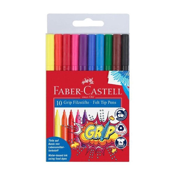 Faber-Castell Grip Colouoring Marker (Pack of 10)