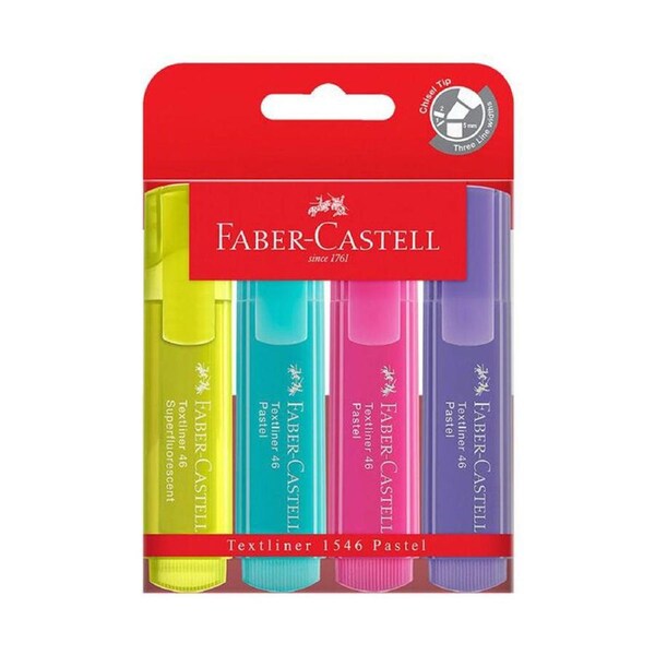 Faber-Castell Pastel Highlighter (Pack of 4)