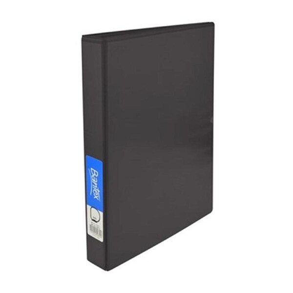 Bantex A4 4D-Ring Insert Binder 25mm (Black)