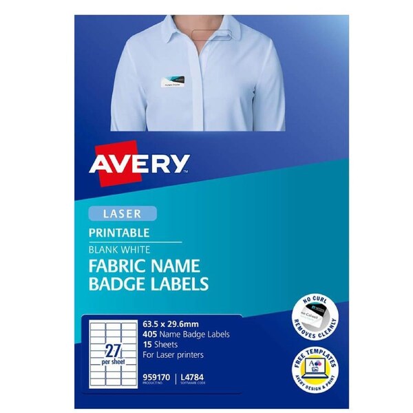 Avery Silk Name Badge Label
