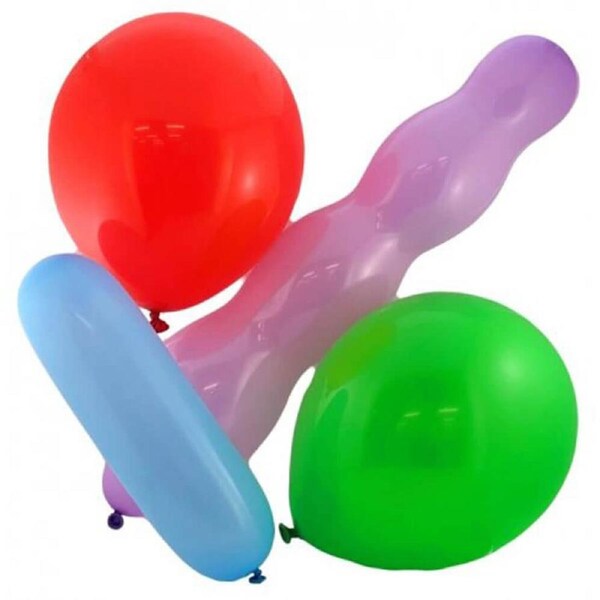Alpen Balloons 25pk (Assorted Shapes & Colours)