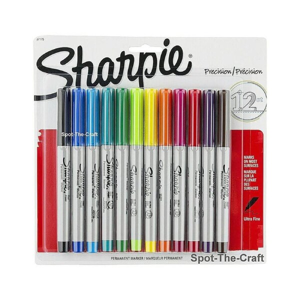 Sharpie Ultra Fine Permanent Marker Assorted (12pk)