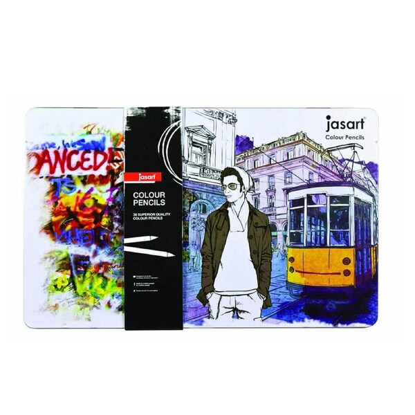Jasart Designer Colour Pencil (Tin of 36)