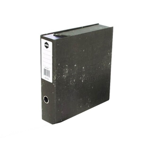 Marbig Lever Arch Box File 70mm (Black Mottled)
