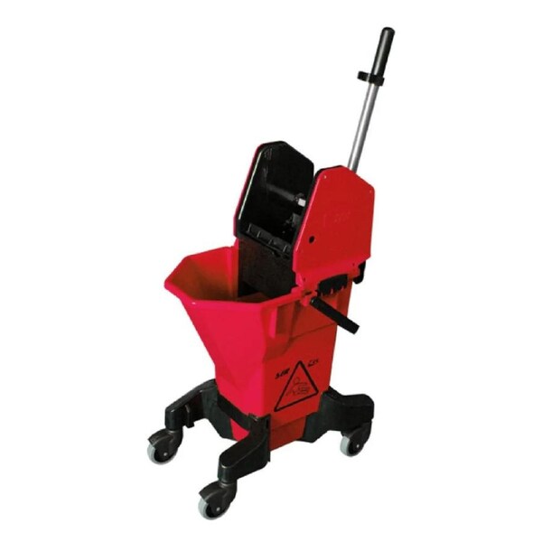 SYR Long Tall Sally Combo Mopping Bucket For Kentucky & Flat Mop Cleaner Red