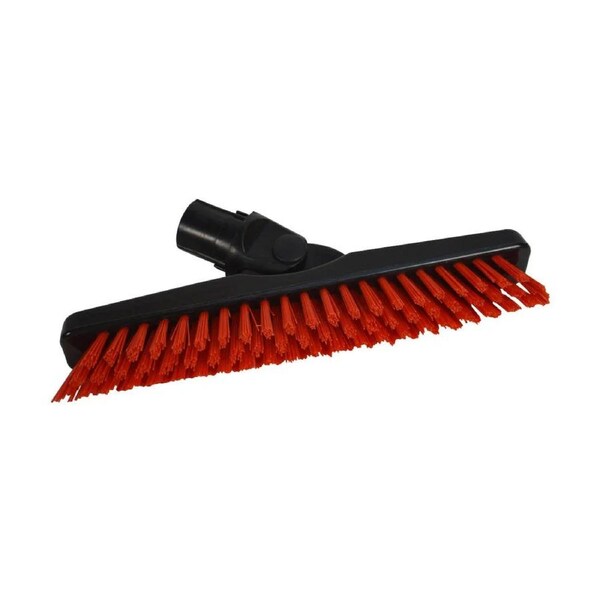 SYR Household Floor Scrubber Grout Brush 23cm Head Indoor/Outdoor Cleaner Red