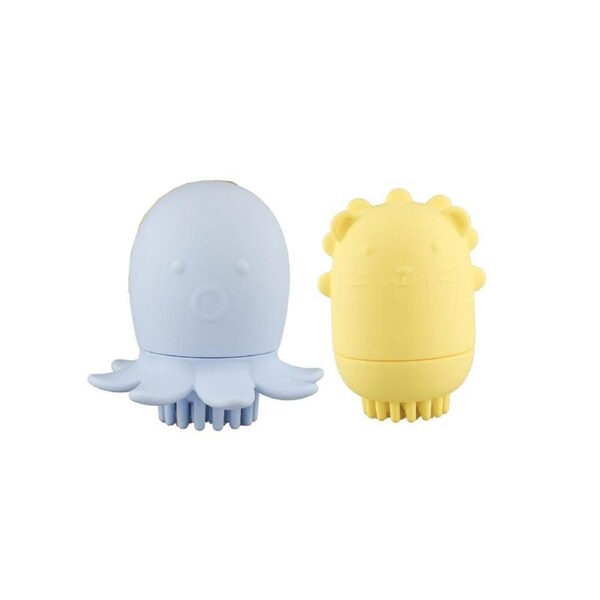2pc Koala Dream Silicone Kids/Childrens Animal Bath Shower Brush Set 6M+