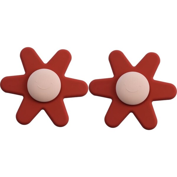 2x Koala Dream Silicone Suction Daisy Spinner Sensory Childrens Toy Red 0M+