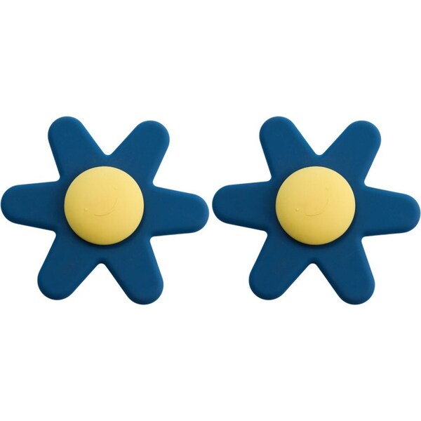 2x Koala Dream Silicone Daisy Suction Spinner Sensory Childrens Toy Blue 0M+