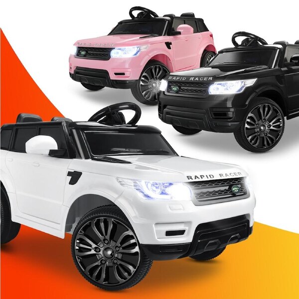 Mazam Kids Ride On Car 12V Electric Cars Battery Remote Control White