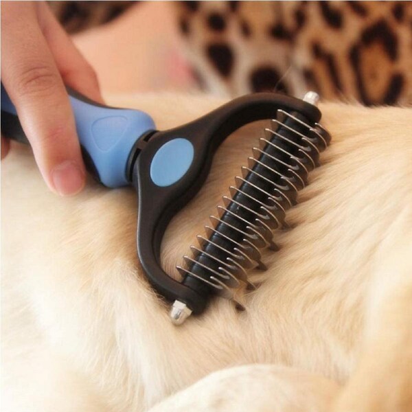 Dog Pet Cat Grooming Comb Brush Undercoat Rake Dematting Deshedding Trimmer Tool