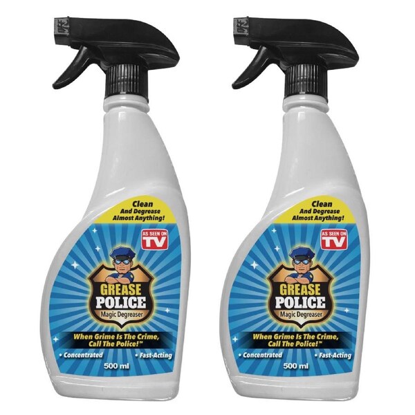 Grease Police 2 Pack - Powerful, Multi-Purpose Degreaser and Cleaner