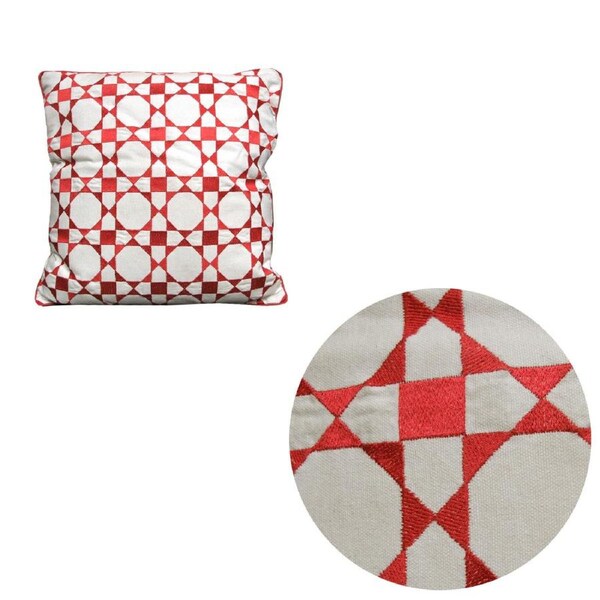 J Elliot Home Ponti Embroidered Cushion 43 x 43 cm