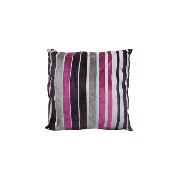 Becca Purple Stripes Cushion 43 x 43 cm