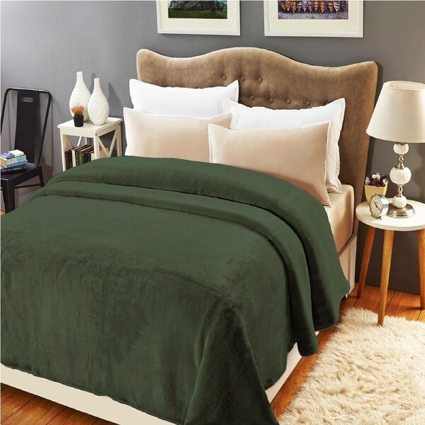 Renee Taylor heavy weight Acrylic Mink blanket Jade 220 x 240 cms