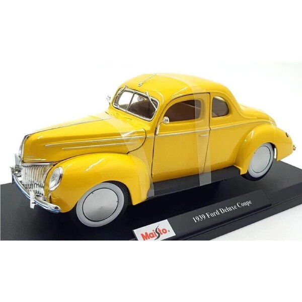 Maisto 1:18 1939 Ford Deluxe Coupe Car Model Metallic Diecast