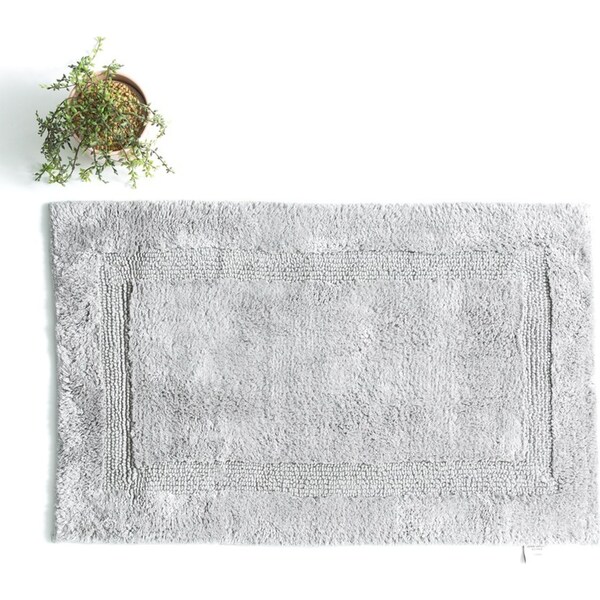 Renee Taylor Soho 80cm Cotton Bathroom/Toilet Floor Mat/Rug Reversible Granite