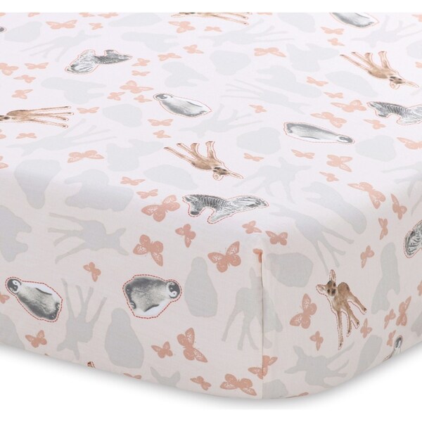 Animal Planet Baby Cotton Fitted Cot Sheet Be Kind To Every Kind Zebra 135cm