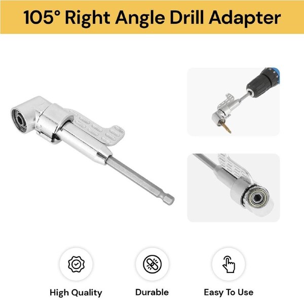105o 1/4 Inch Right Angle Drill Adapter