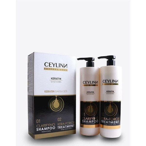 CEYLINN Keratin Hair Straightening Smoothing Kit 1Lt