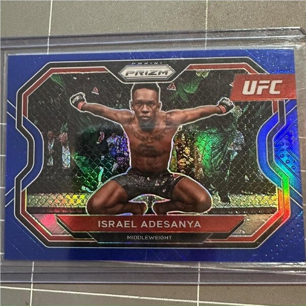 2021 Panini Prizm UFC - ISRAEL ADESANYA Blue Prizm 116/199 #120