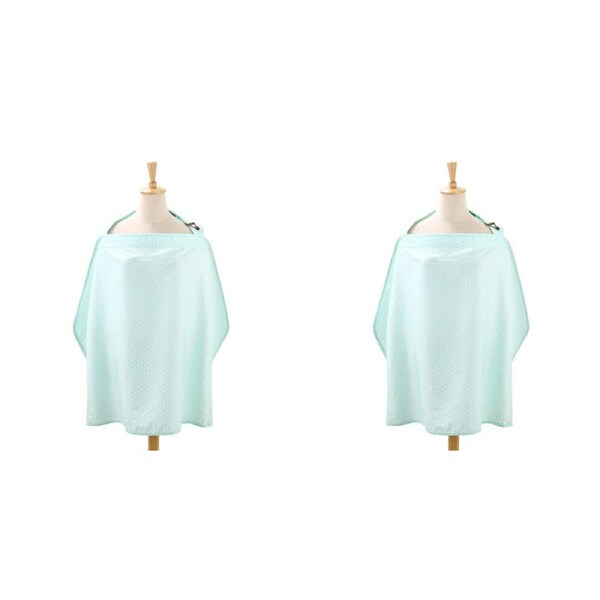 2x The Peanutshell 92cm Cotton Nursing Feeding Cover Privacy Shawl Cloth MNT Dot