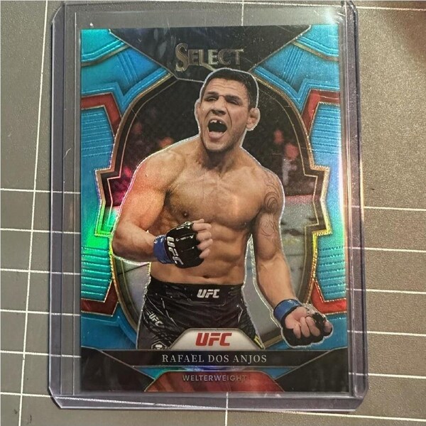 2023 Panini Select UFC - Rafael Dos Anjos Concourse Light Blue 213/249 #61