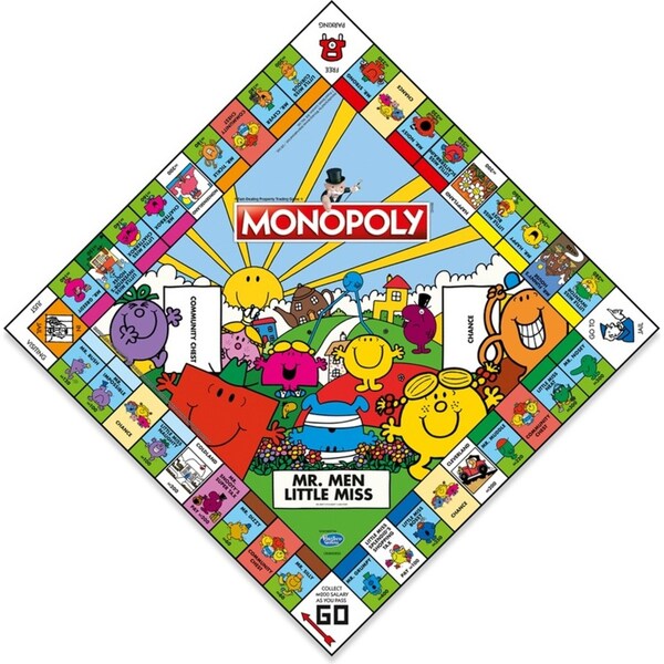 Monopoly Mr Men and Little Miss Edition Family Tabletop Themed Board Game 8+