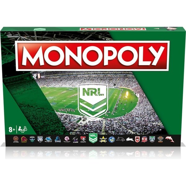 Monopoly NRL Edition Classic Kids/Family Party Themed Tabletop Board Game 8+