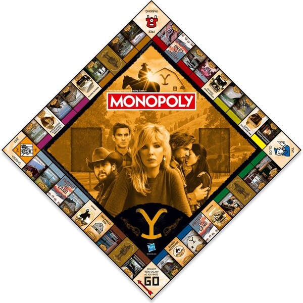 Monopoly Yellowstone Edition Adult Family Tabletop Themed Board Game 16+