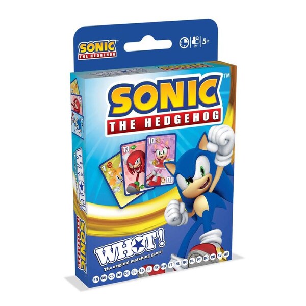 WHOT Sonic the Hedgehog Edition Kids/Family Tabletop Themed Board Game 5+