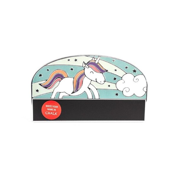 My Name Door Signs - Chalk Girl Unicorn