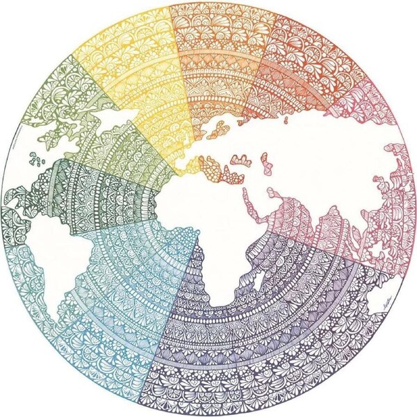Ravensburger - Circle of Colours - Mandala Puzzle 500pc