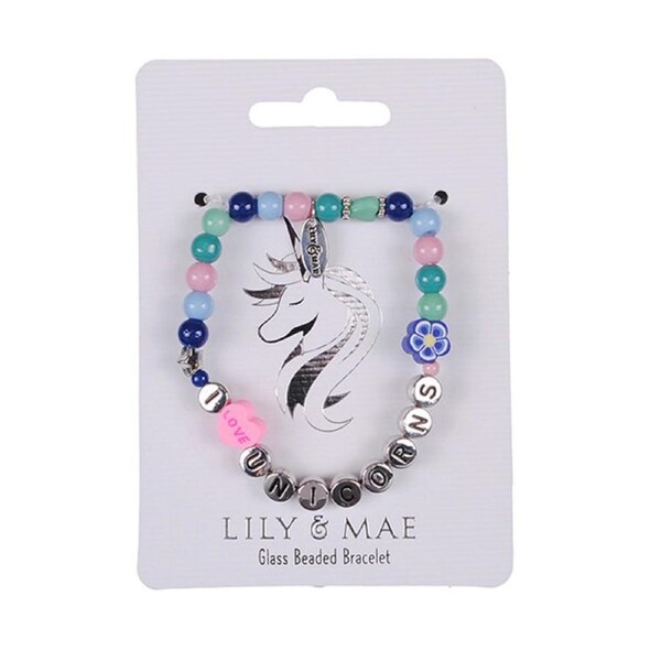 Lily & Mae Beaded Friendship Bracelet - I Heart Unicorns