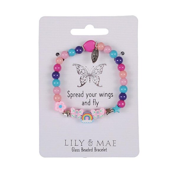 Lily & Mae Beaded Friendship Bracelet - Butterfly