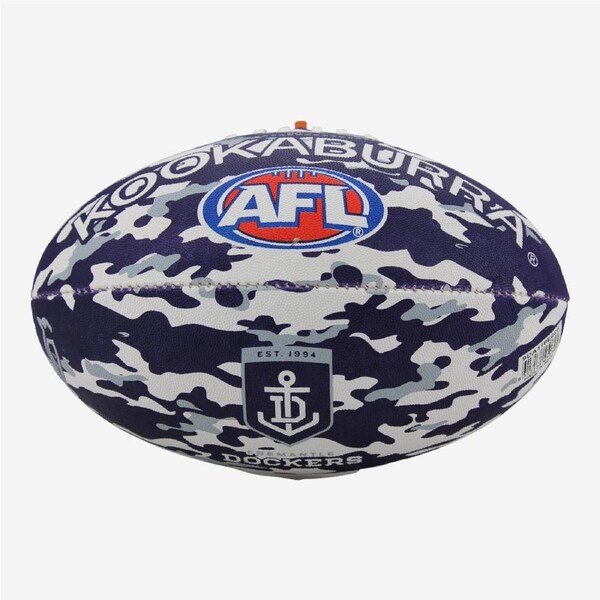 Fremantle Dockers AFL Size 5 Camo Synthetic Footy Football