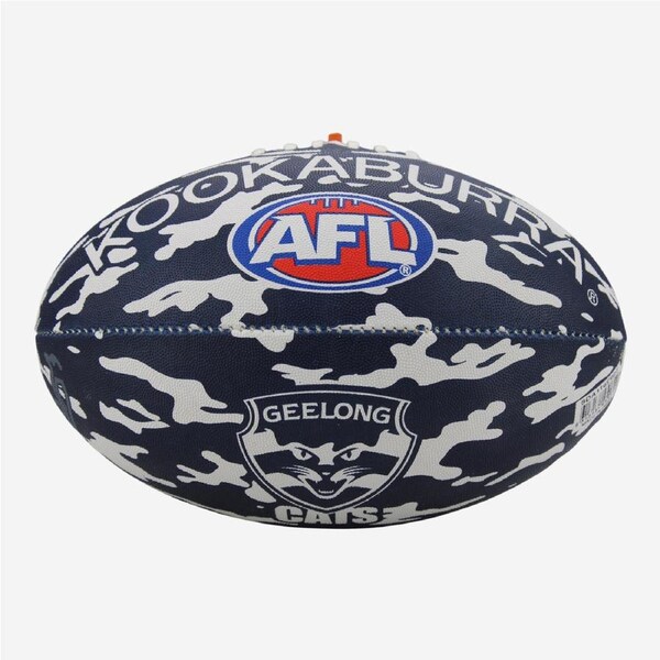 Geelong Cats AFL Size 5 Camo Synthetic Footy Football