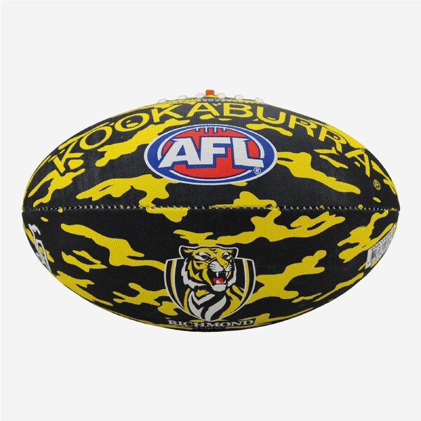 Richmond Tigers AFL Size 5 Camo Synthetic Footy Football