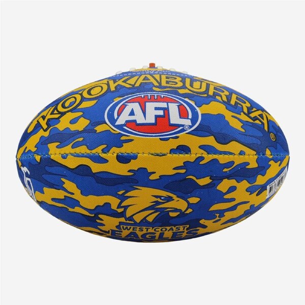 West Coast Eagles AFL Size 5 Camo Synthetic Footy Football