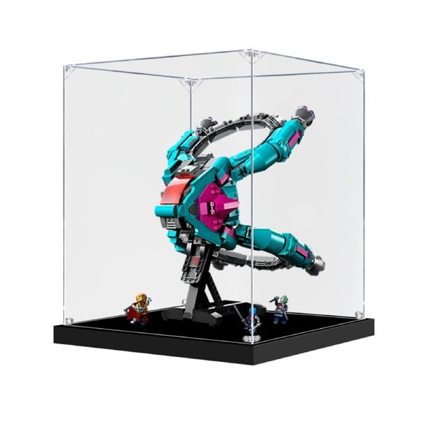 Acrylic Display Case for LEGO 76255 Marvel The New Guardians Ship Figure Storage Box Dust Proof Glue Free