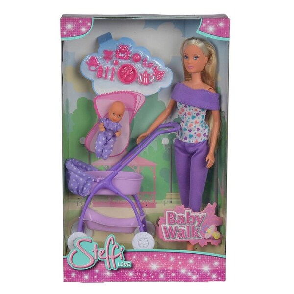 Simba Steffi Love Baby Walk Doll Playset Assorted Kids Imaginative Fun Toy 3+