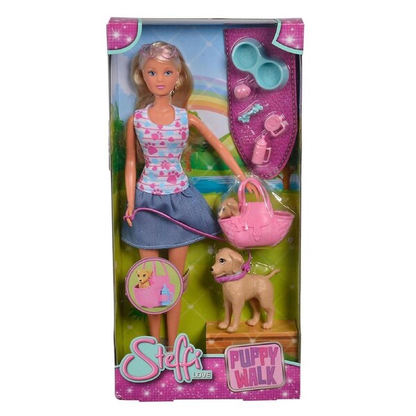 Simba Steffi Love Puppy Walk Doll Playset Kids Imaginative Play Fun Toy 3y+
