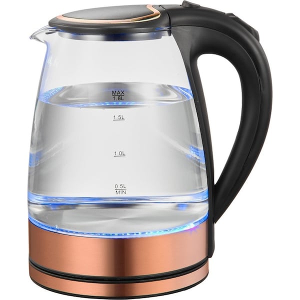Healthy Choice 1.8 Litre Glass Kettle with 360 degrees Rotational Base