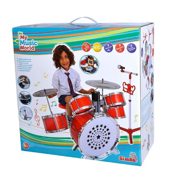 Simba MMW Drums Set Kids/Children Interactive Instrument Musical Fun Toy 6y+